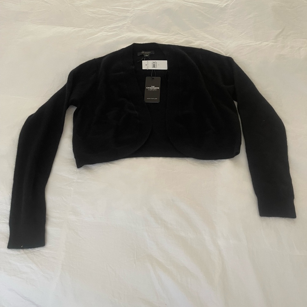 Ann Taylor Black Shrug Sweater - Picture 2 of 4